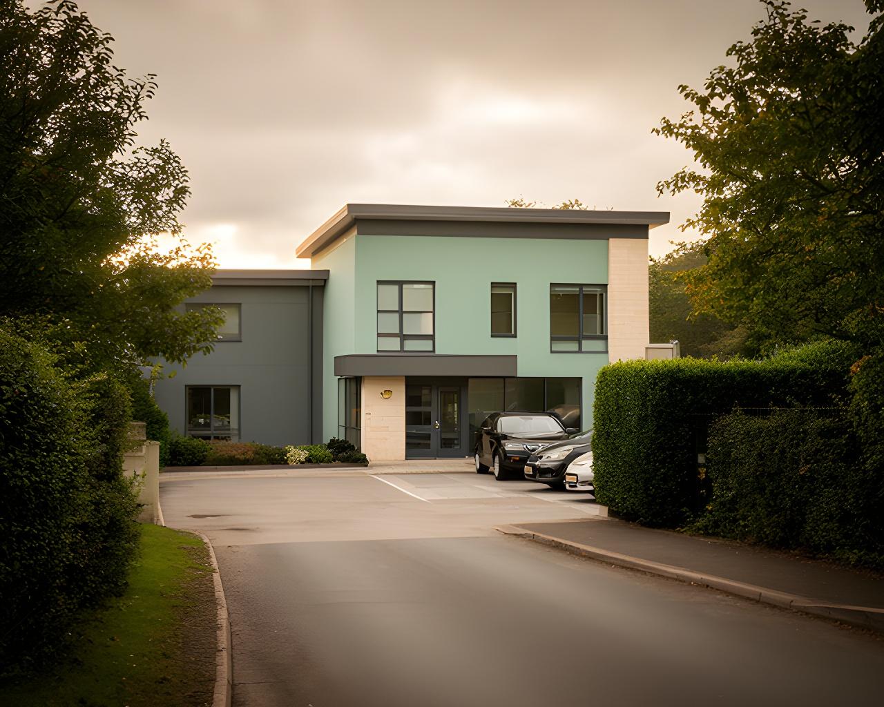 Quiet Lime Avenue setting in West Suffolk near the company office