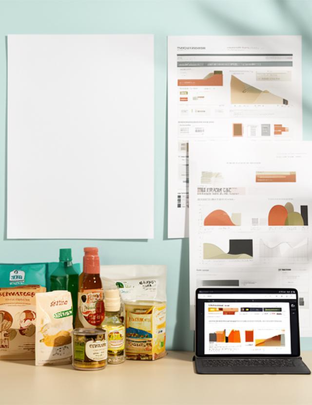 Retail market barometer report open beside product trend notes in a research workspace